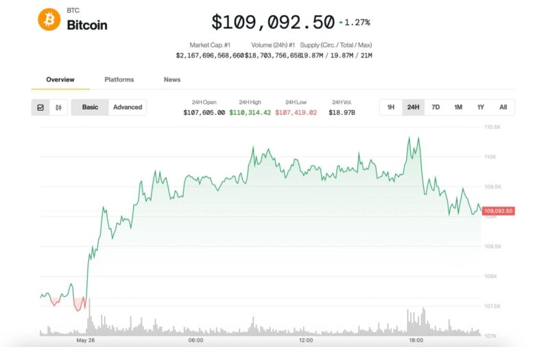 Bitcoin Rally Stalls Below $110K as Short-Term Holders Take $11B Profits