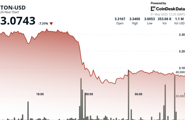 TON Falls 7% as Sell-Off Tied to Musk’s Dispute of Telegram, xAI Partnership Continues